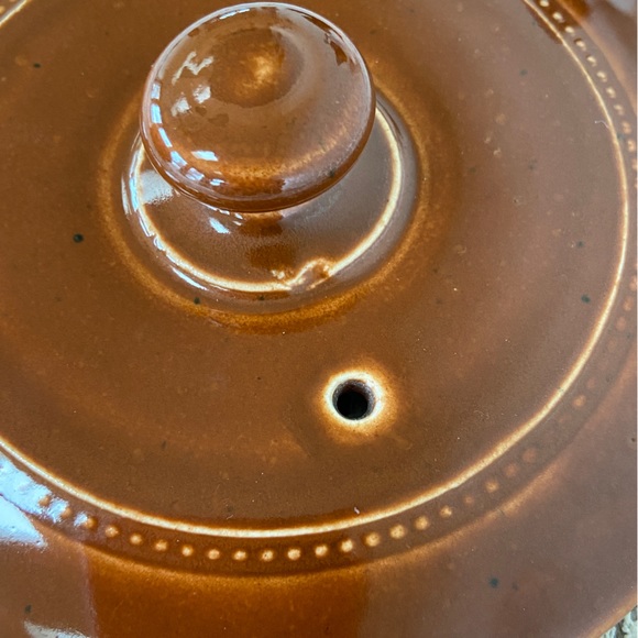 Rare Vintage Langley Pottery 1.5 pint British HotSpot Ovenware Crock/Pot - Picture 7 of 12